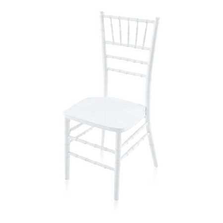 ATLAS COMMERCIAL PRODUCTS Wood Chiavari Chair, White WCC4WH